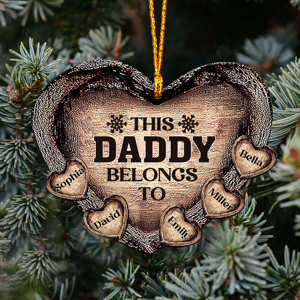This Dad / Mom / Grandma / Grandpa Belongs To - Personalized Father Ornament