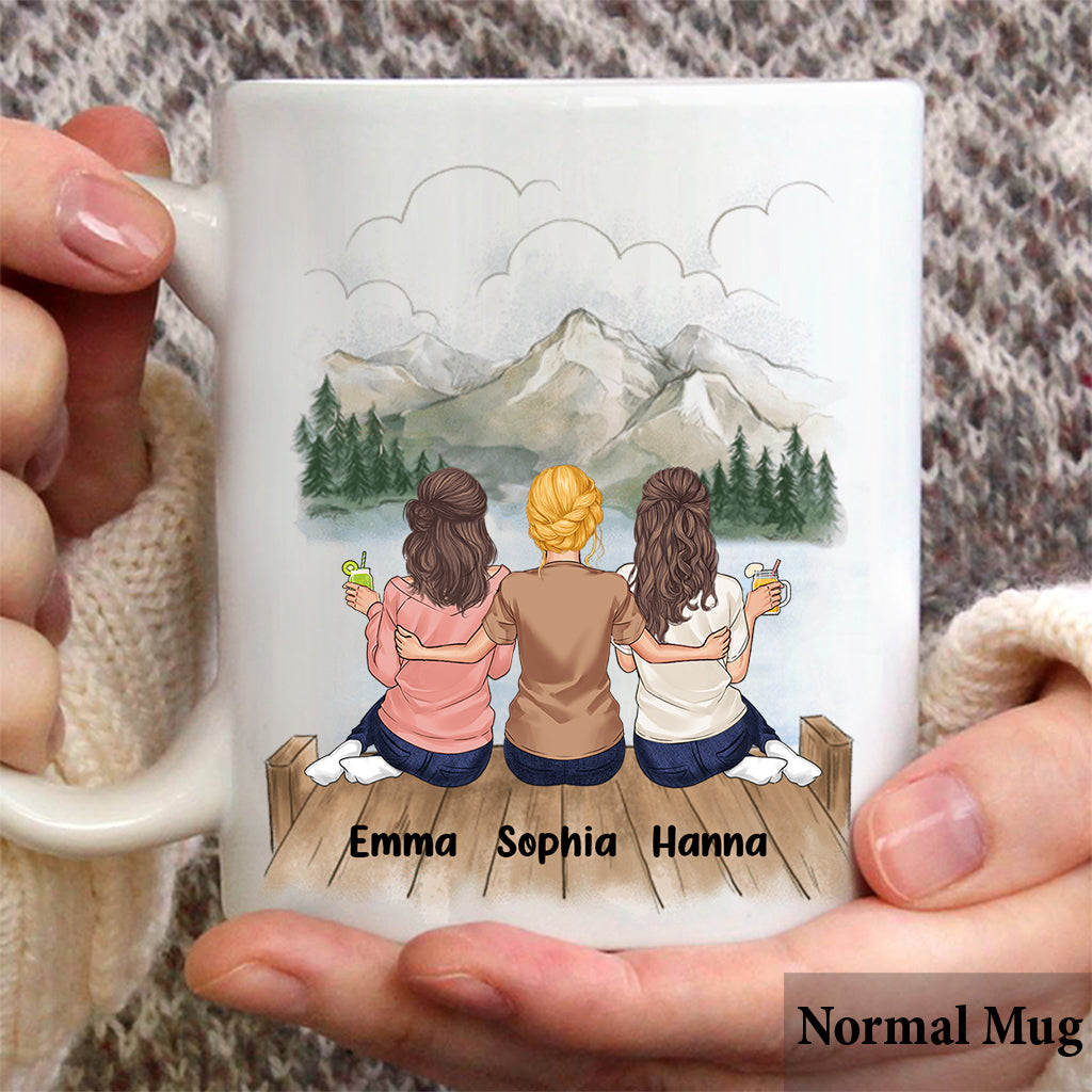 On sera amis jusqu'à la vieillesse et la sénile - Mug personnalisé pour meilleure amie