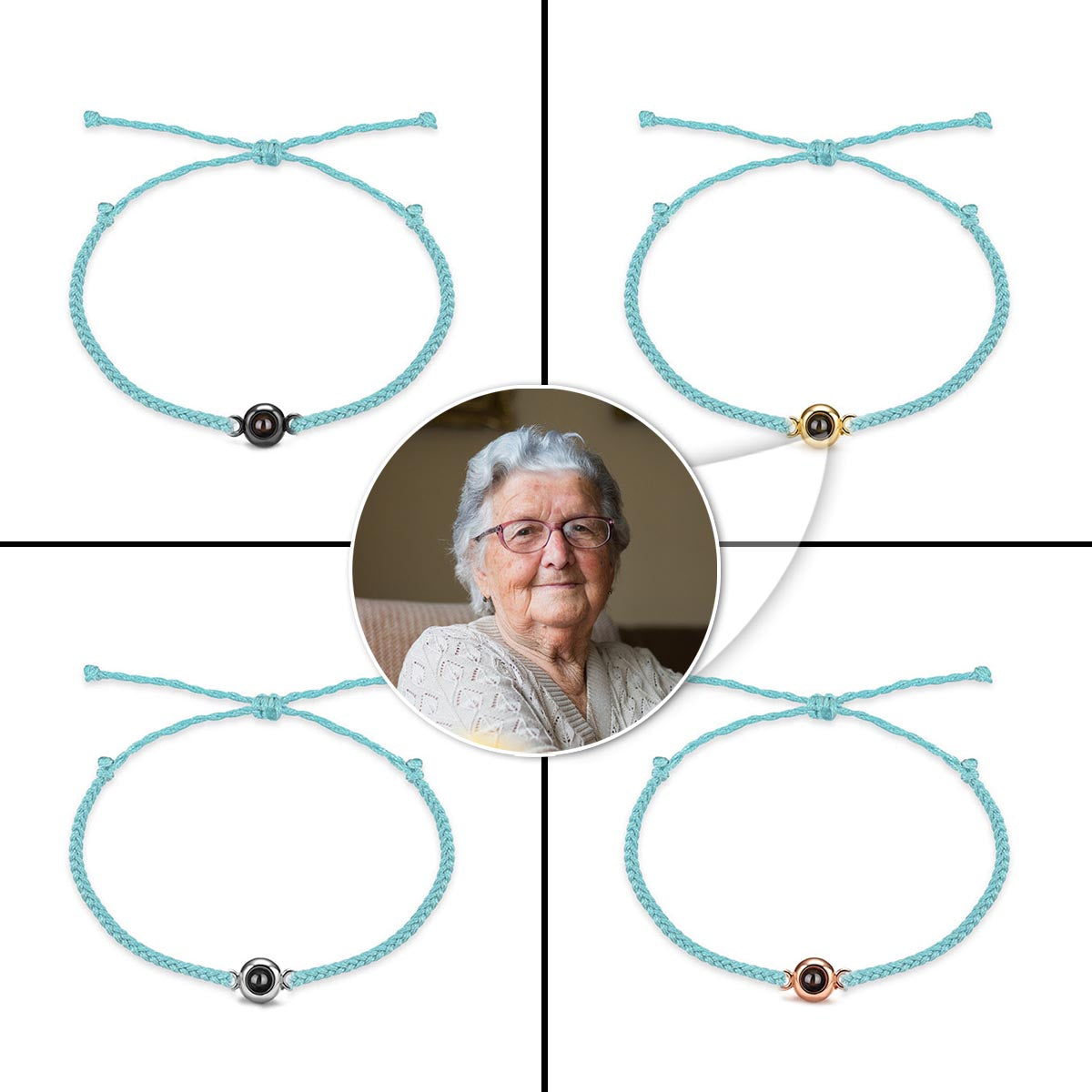 Ceux qu'on aime ne disparaissent jamais - Bracelet de projection personnalisé, cadeau commémoratif en cas de perte.