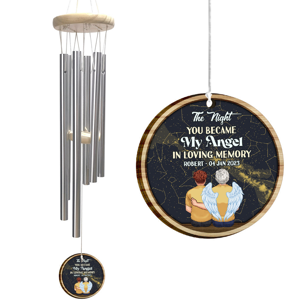 When I Look At The Stars - Personalized Memorial Wind Chime