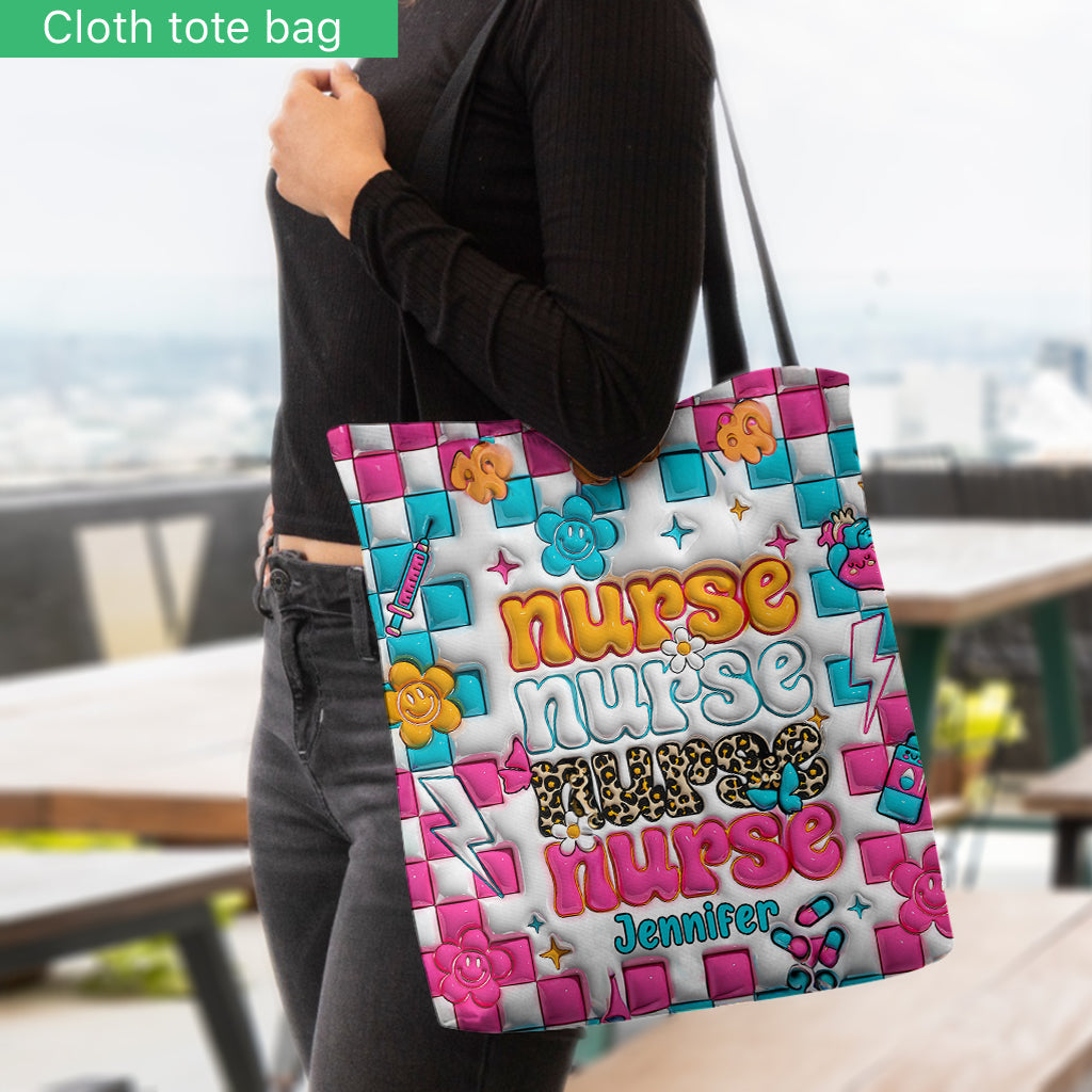 Vie d'infirmière - Sac fourre-tout personnalisé pour infirmière