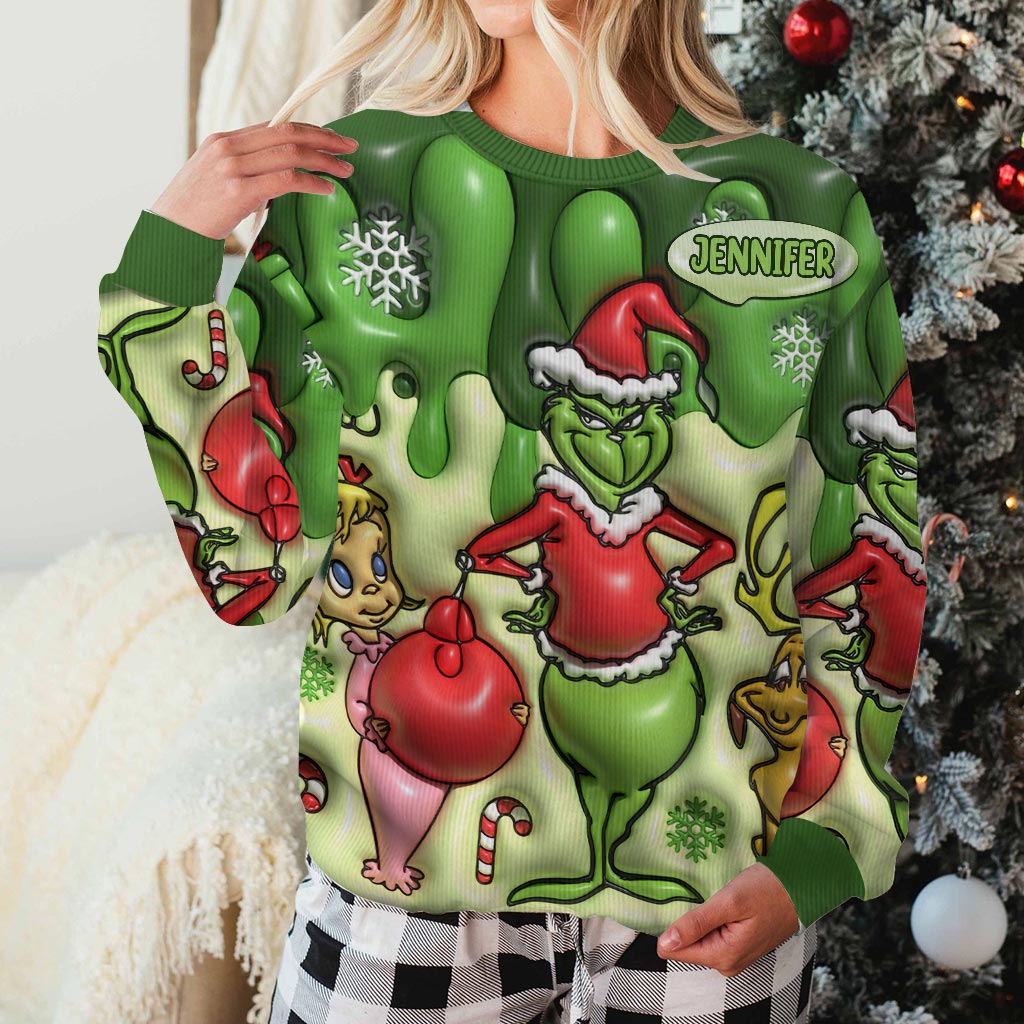 Merry Christmas - Personalized Stole Christmas Ugly Sweater