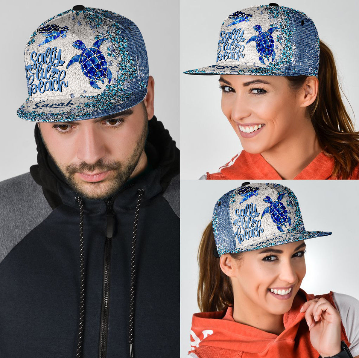 Casquette Turtle Bling - Casquette personnalisée Tortue