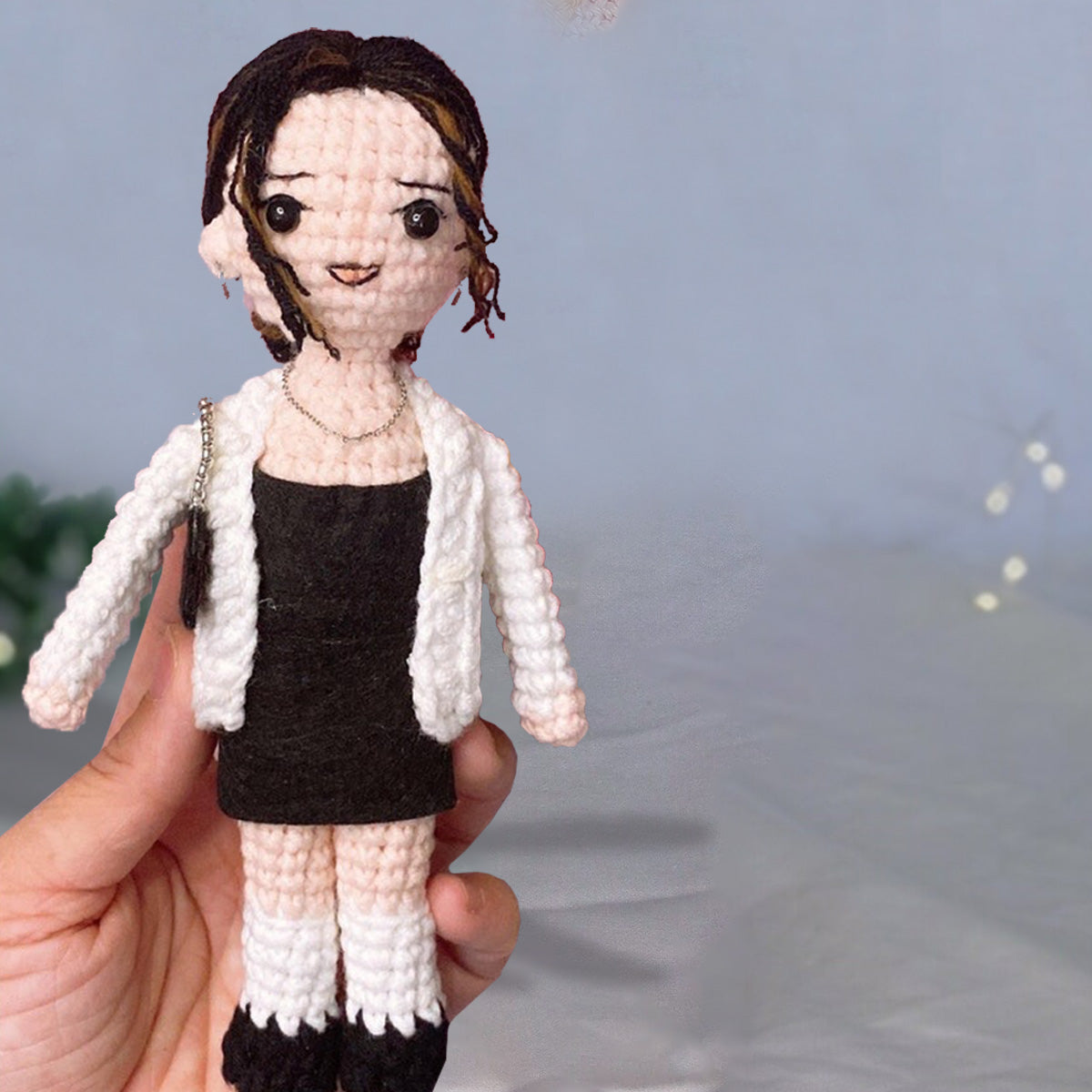 Hand Knitted Doll For Your Bestie - Personalized Bestie Hand Knitted Doll