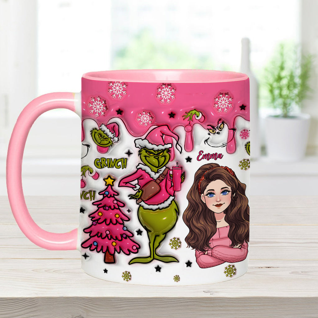 In My Grinch Era - Personalized Stole Christmas Accent Mug