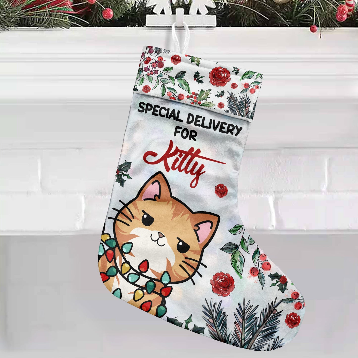 Livraison spéciale - Chaussettes de Noël personnalisées pour chats