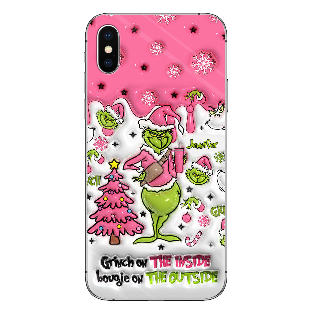 Grinch On The Inside - Personalized Stole Christmas Phone Case