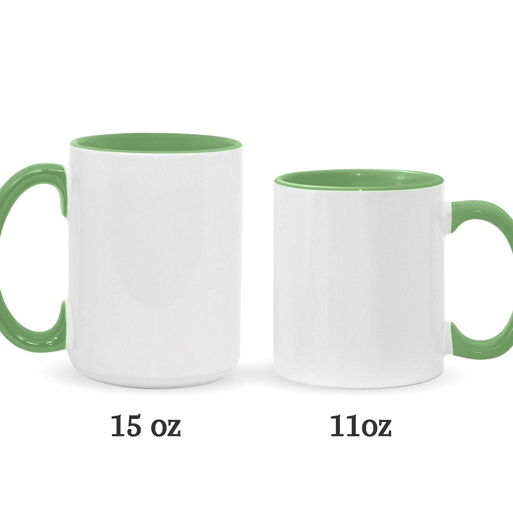Mug décoratif de Noël vert et rose - Étole personnalisée