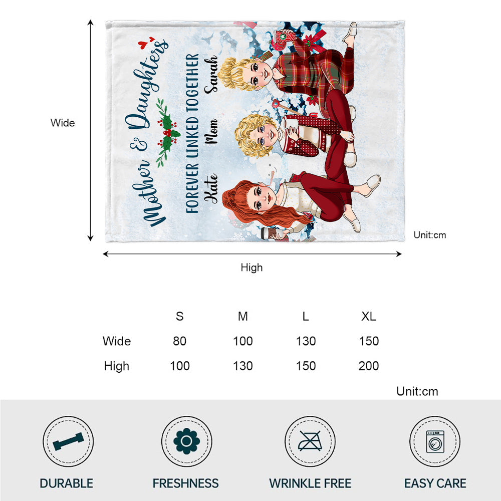 Mère et fille liées à jamais - Couverture personnalisée pour maman