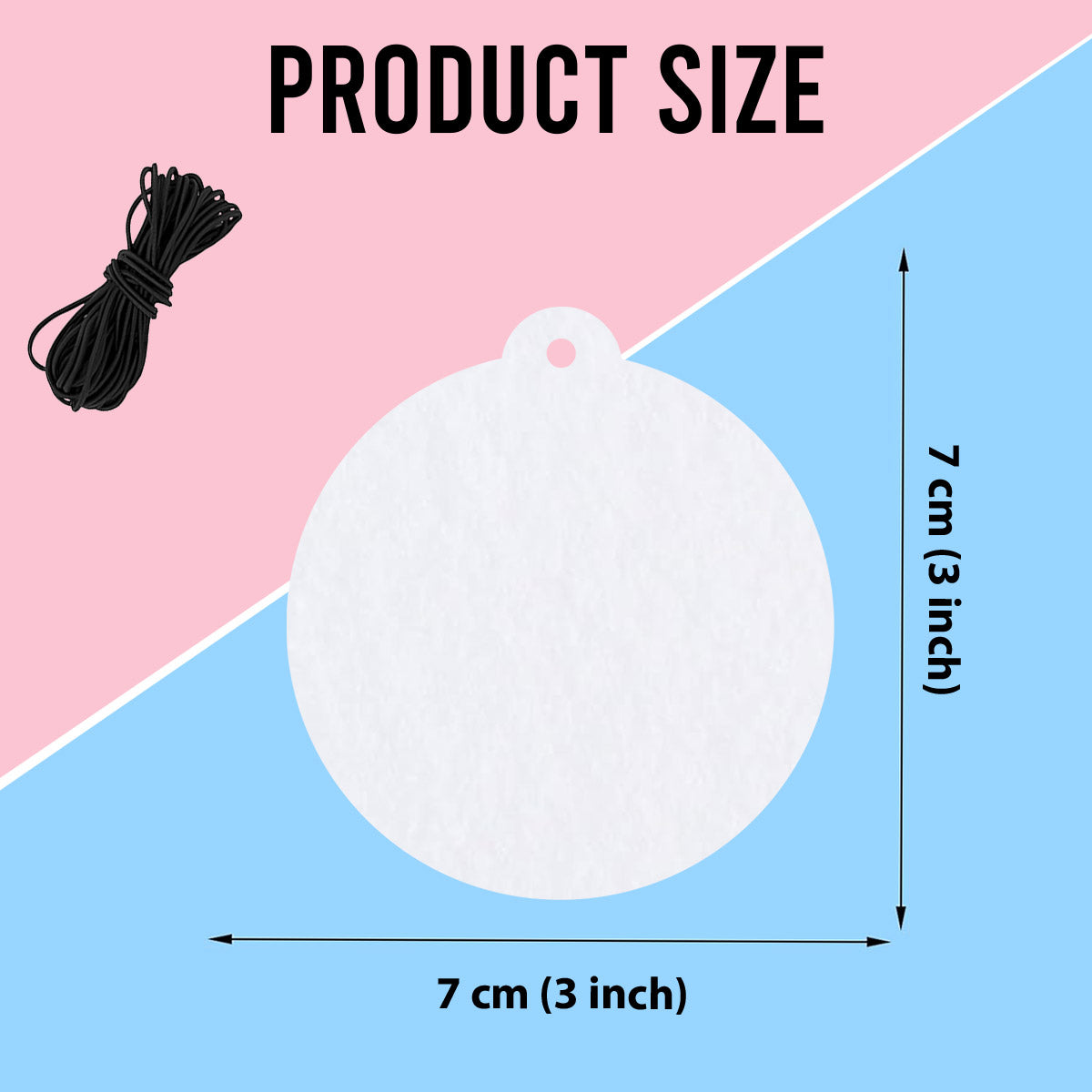 Montez, asseyez-vous, taisez-vous, attendez ! - Désodorisant rond personnalisé en forme d'étole de Noël