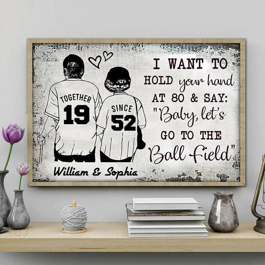 Baseball Together Since - Personalized Baseball Canvas And Poster