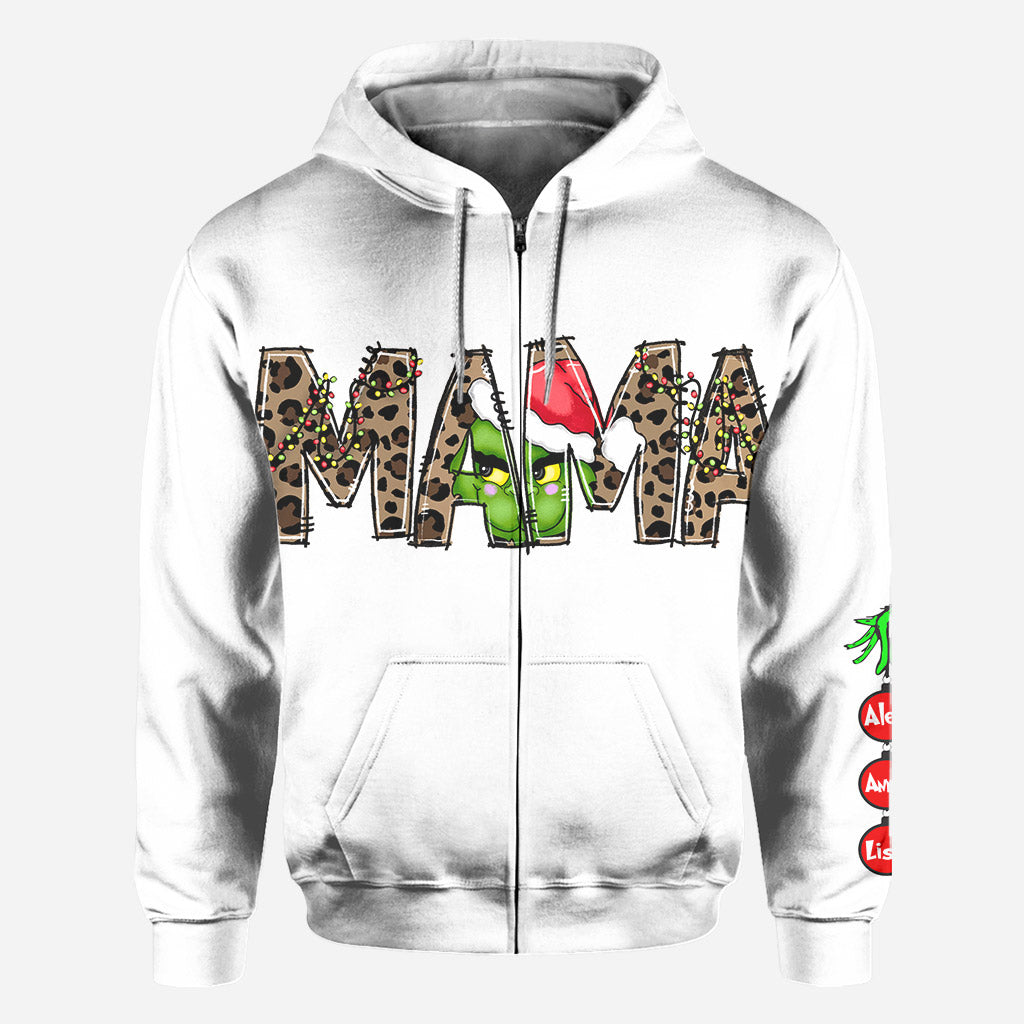 Personalized Christmas Hoodie For Mom - Personalized Stole Christmas All Over Shirt