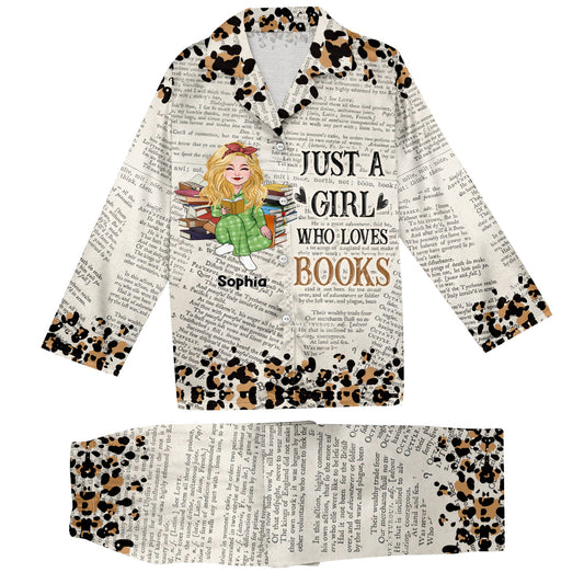 Un chapitre de plus - Pyjama à boutons personnalisé avec un livre
