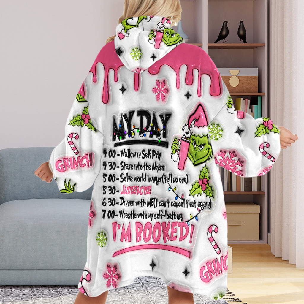 Je suis réservé(e) - Sweat à capuche personnalisé avec étole de Noël