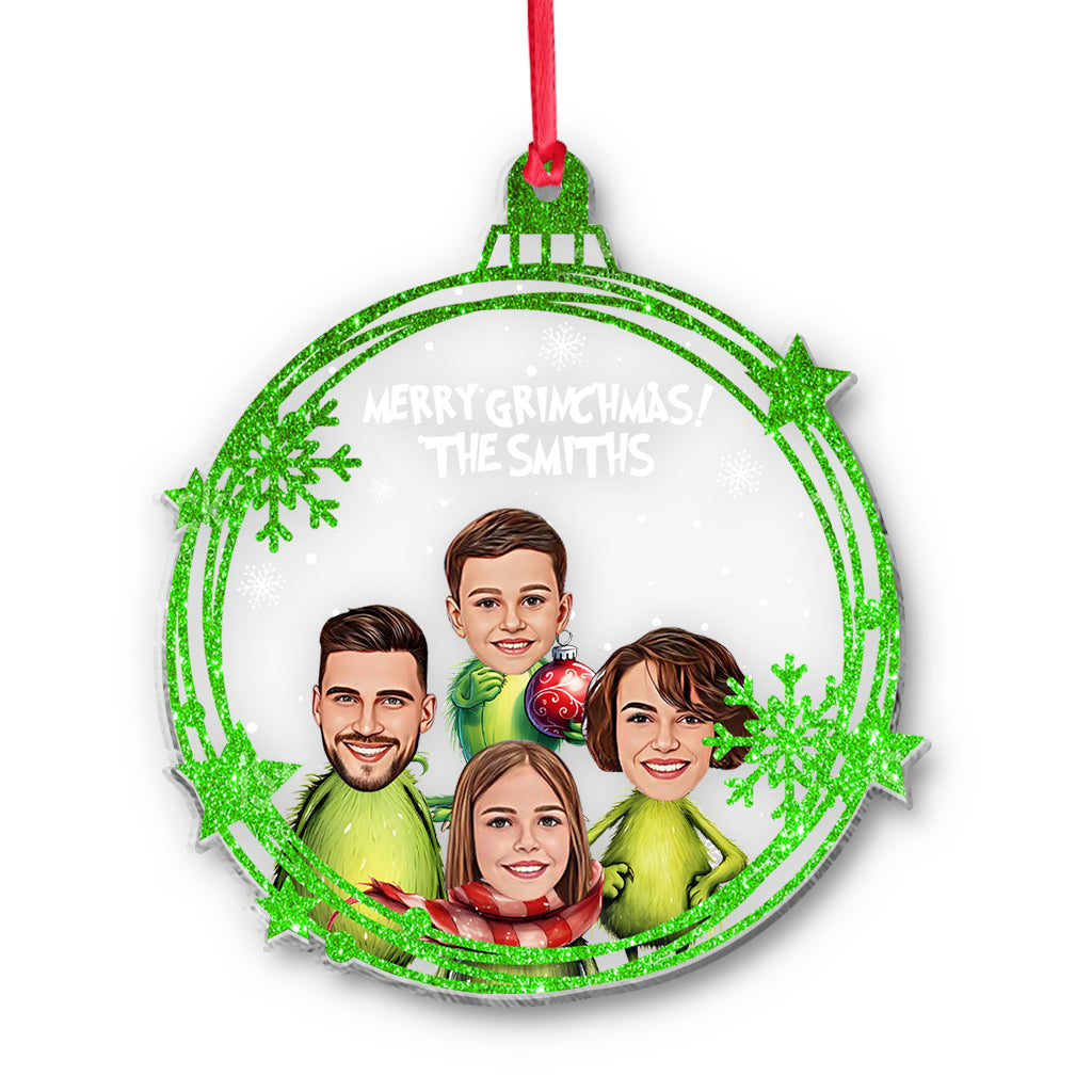 Merry Grinchmas - Personalized Stole Christmas One-sided Ornament