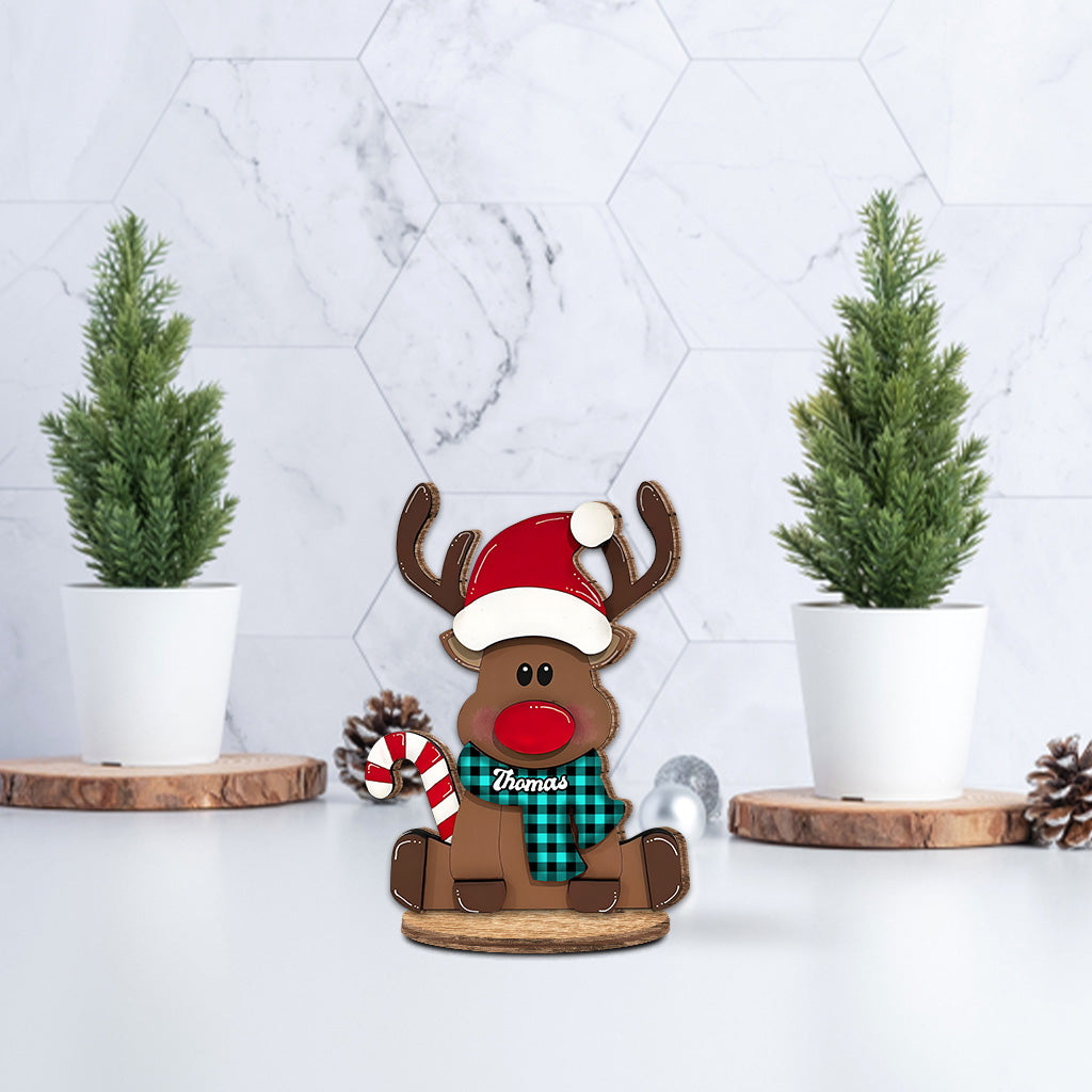 Joyeux Noël - Plaque en bois personnalisée pour la famille