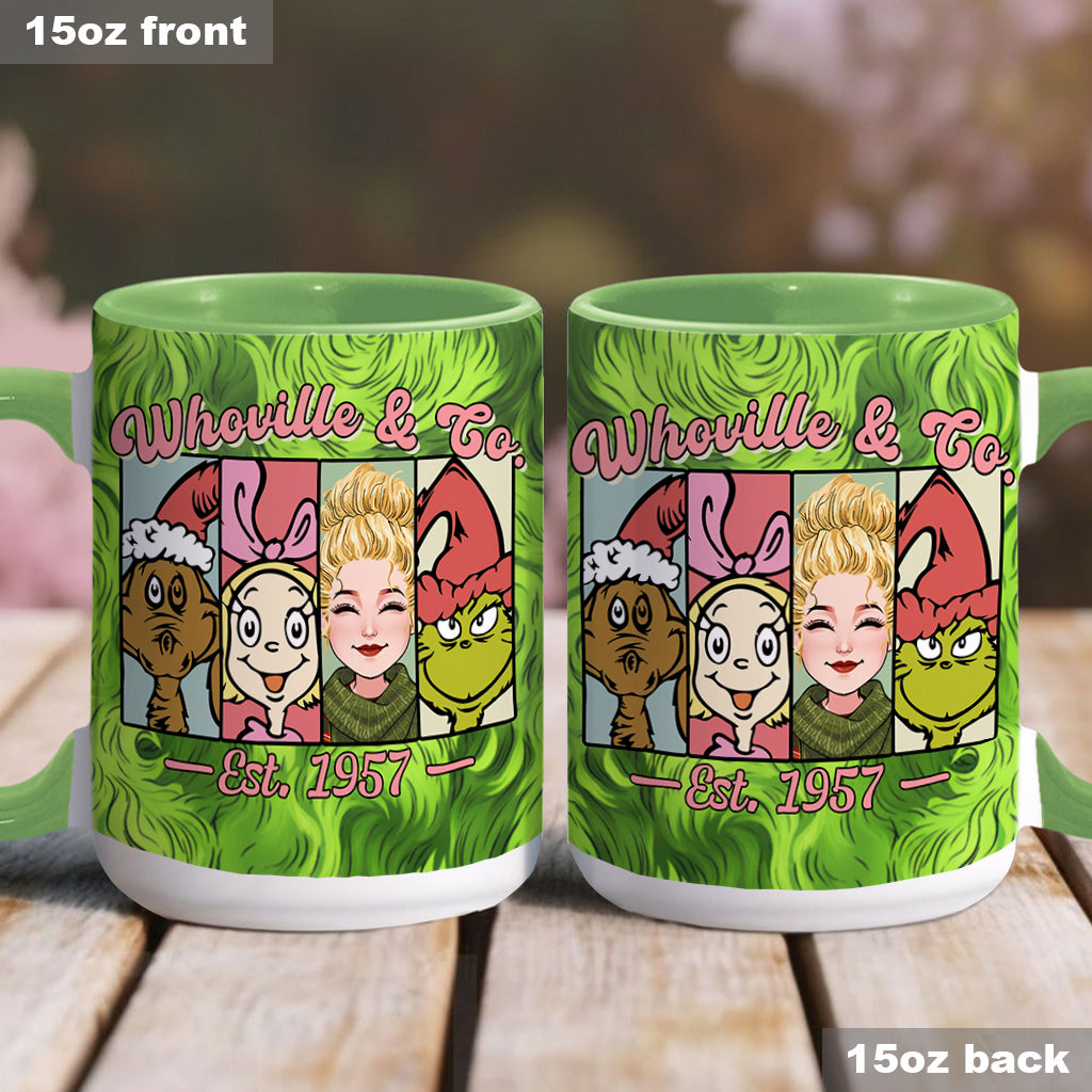Green Mischief - Personalized Stole Christmas Accent Mug