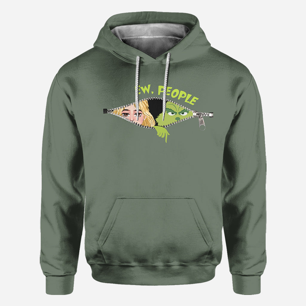 Ew People Green Mischief - T-shirt personnalisé « Volé Noël »