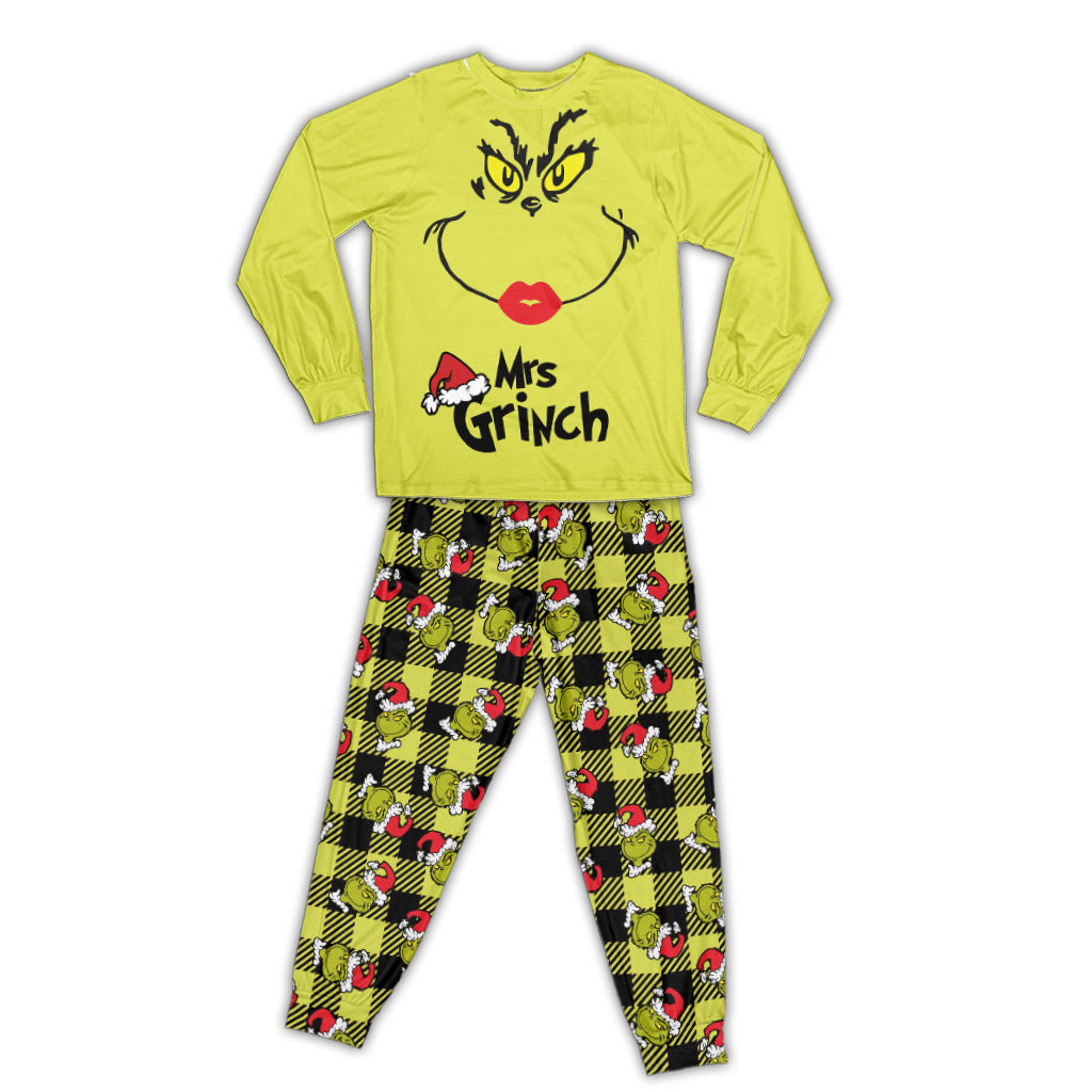 Couple Green - Personalized Stole Christmas Pajamas Set