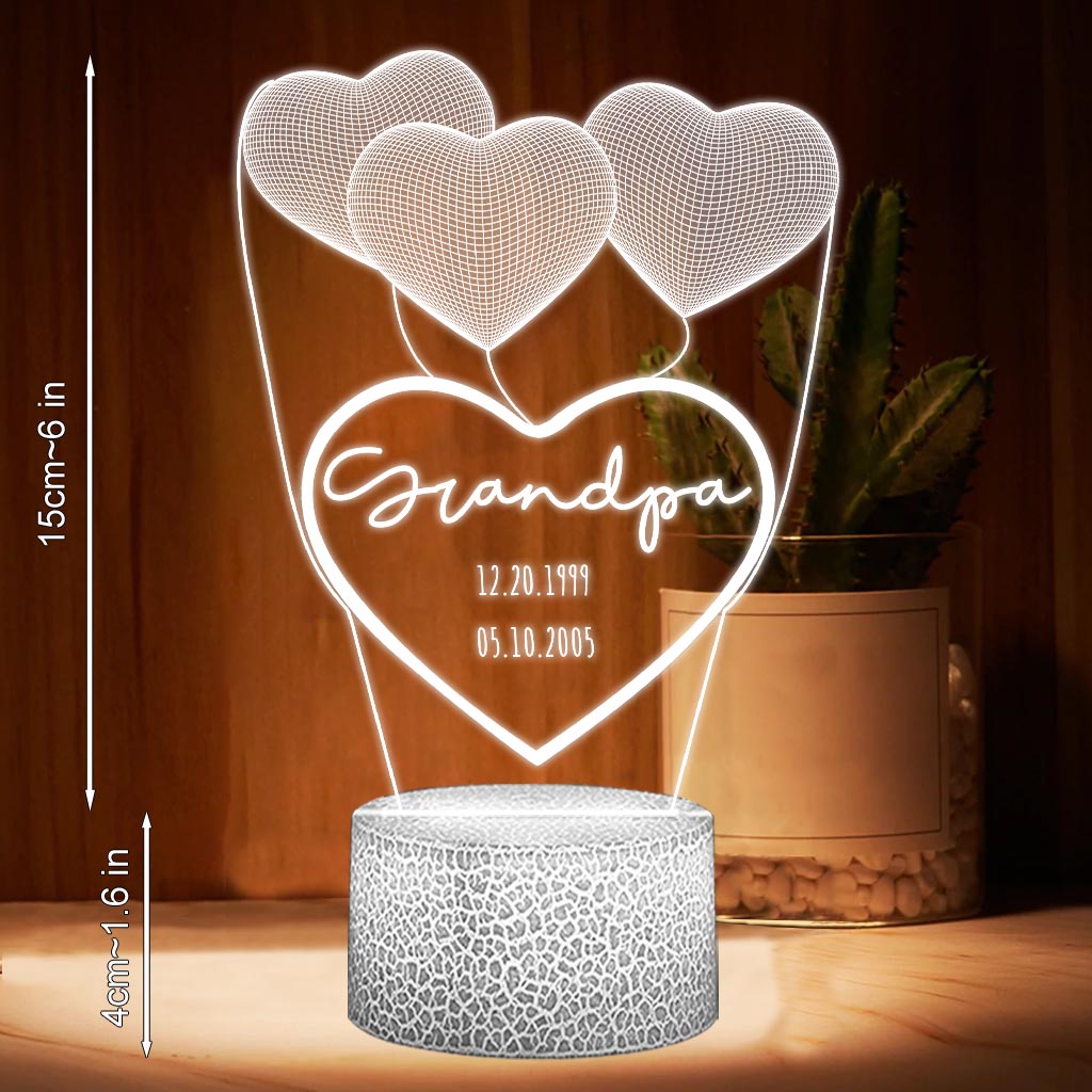 Je t'aime maman - Cadeau pour maman, grand-mère, grand-père, mari, femme, papa - Plaque lumineuse personnalisée