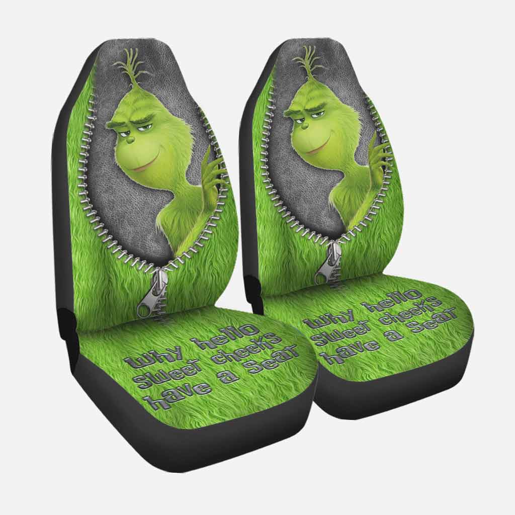 Pourquoi Hello Sweet Cheeks Have A Seat Mischief - Housses de siège à motif cuir