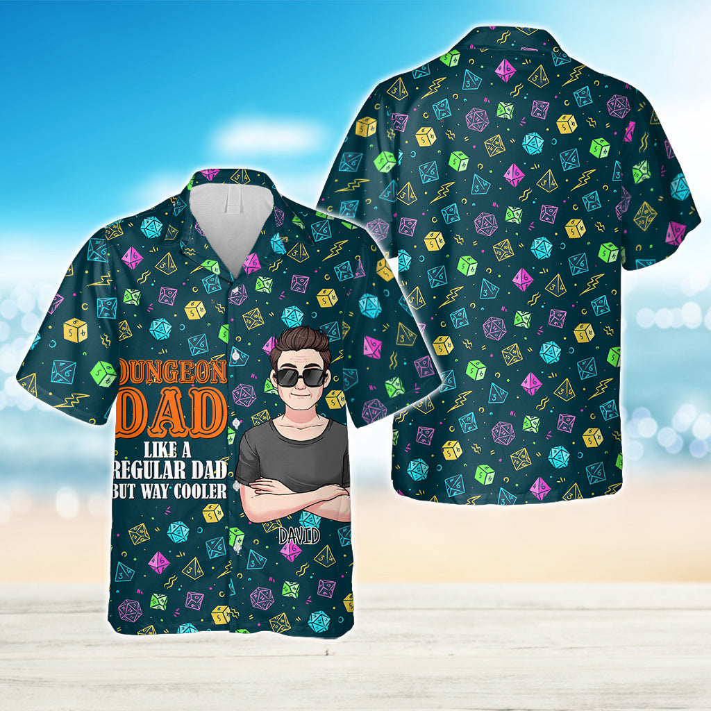 Dungeon Dad - Chemise hawaïenne RPG personnalisée
