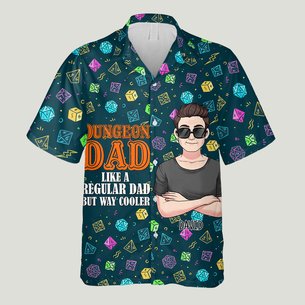 Dungeon Dad - Chemise hawaïenne RPG personnalisée