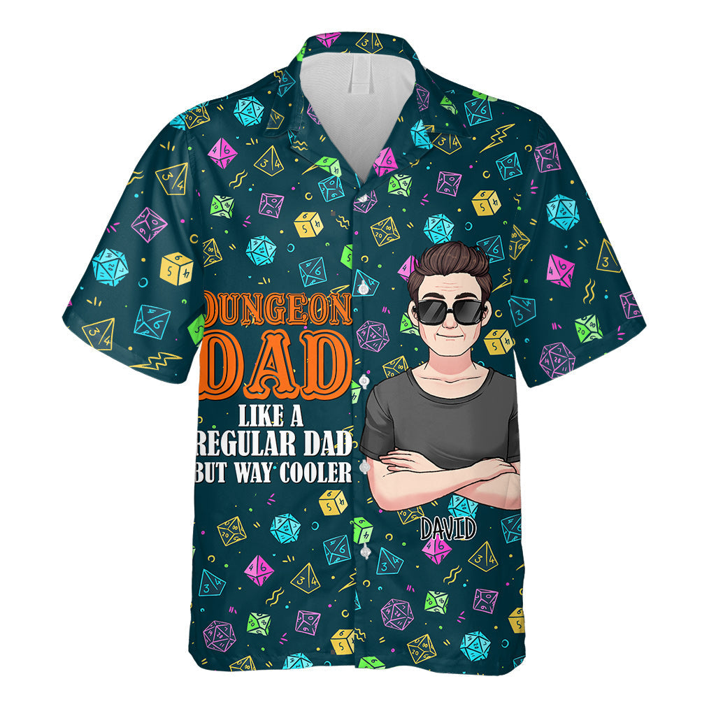 Dungeon Dad - Chemise hawaïenne RPG personnalisée
