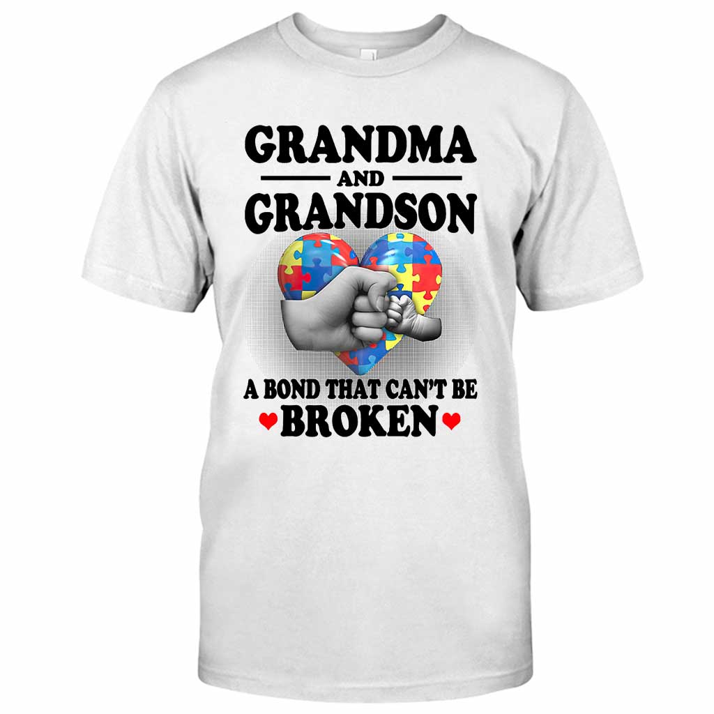 T-shirt et sweat à capuche « Grand-mère et petit-fils » pour la sensibilisation à l'autisme (06/2021)