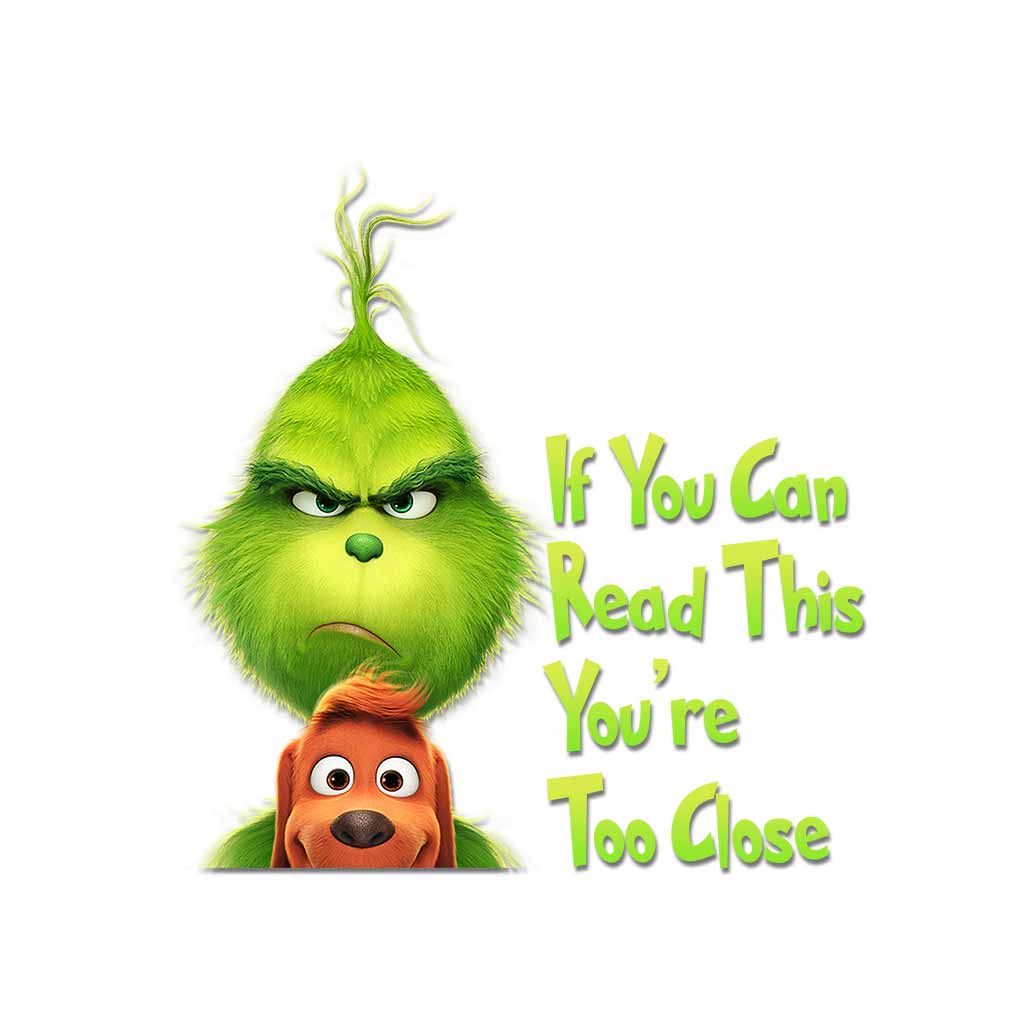 Si vous pouvez lire ceci, vous êtes trop près - Autocollant complet