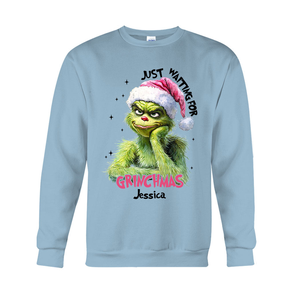 En attendant Noël - T-shirt et sweat à capuche personnalisés « Étole de Noël »