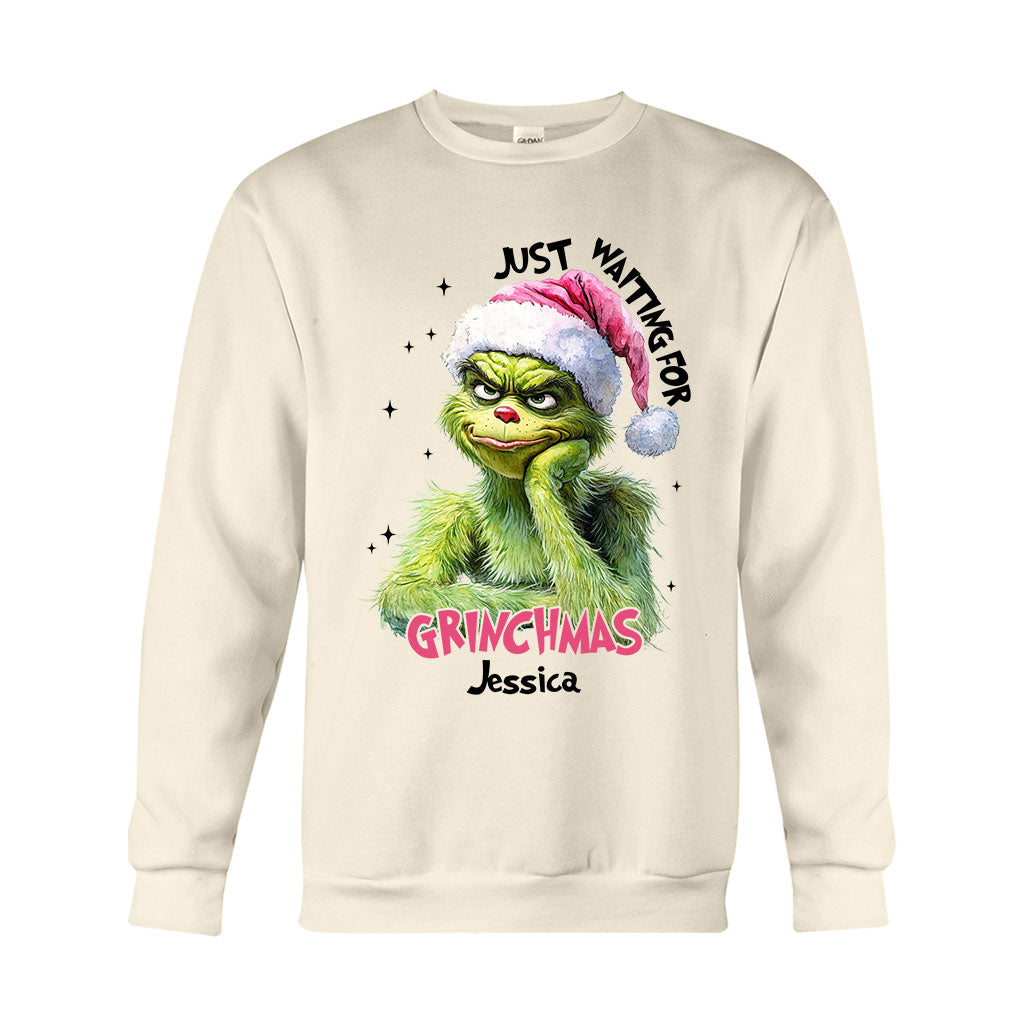 En attendant Noël - T-shirt et sweat à capuche personnalisés « Étole de Noël »