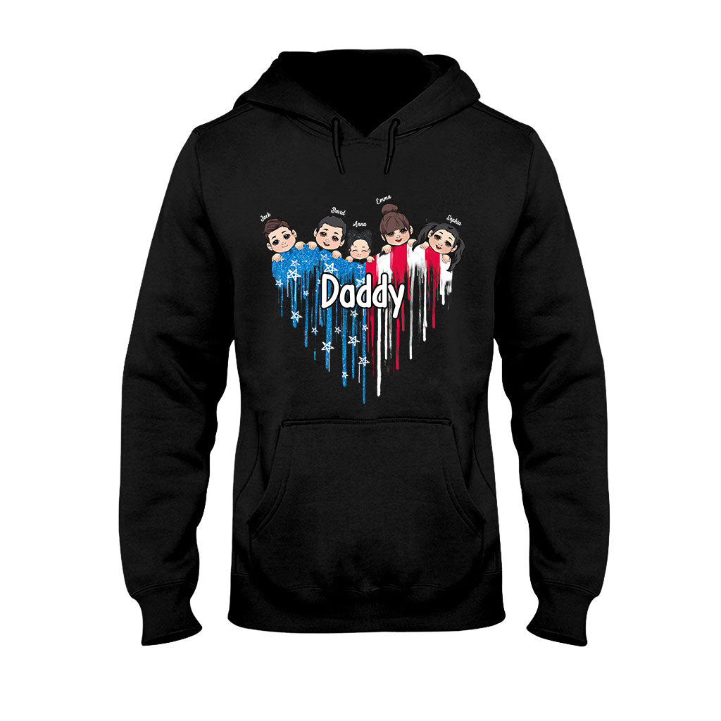 Meilleur papa du monde - T-shirt et sweat à capuche personnalisés pour papa