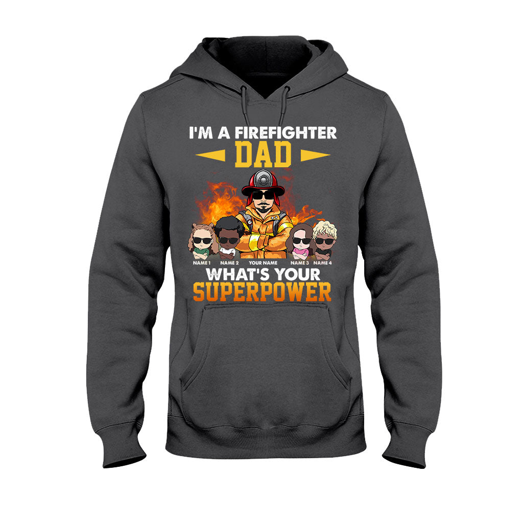 Je suis un papa pompier, et vous, quel est votre superpouvoir ? - T-shirt et sweat à capuche personnalisés pour la fête des pères