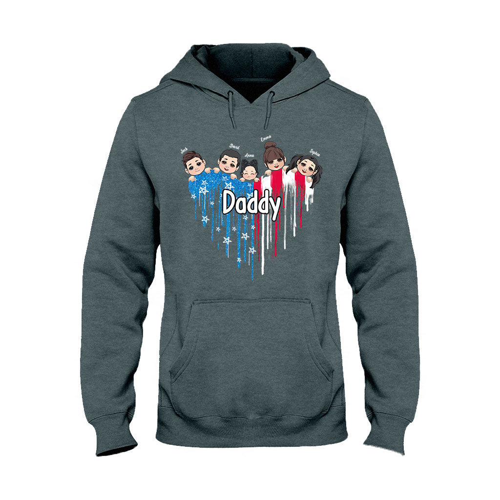 Meilleur papa du monde - T-shirt et sweat à capuche personnalisés pour papa