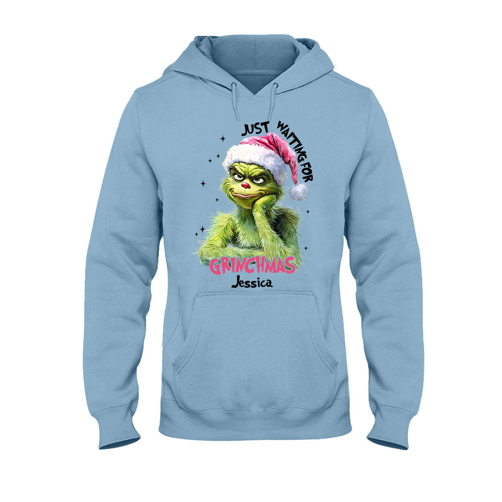 En attendant Noël - T-shirt et sweat à capuche personnalisés « Étole de Noël »