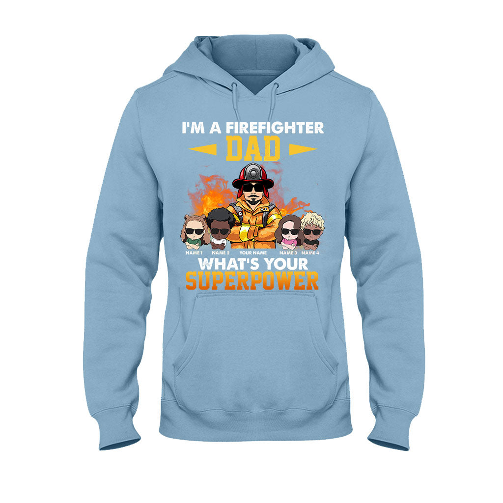 Je suis un papa pompier, et vous, quel est votre superpouvoir ? - T-shirt et sweat à capuche personnalisés pour la fête des pères