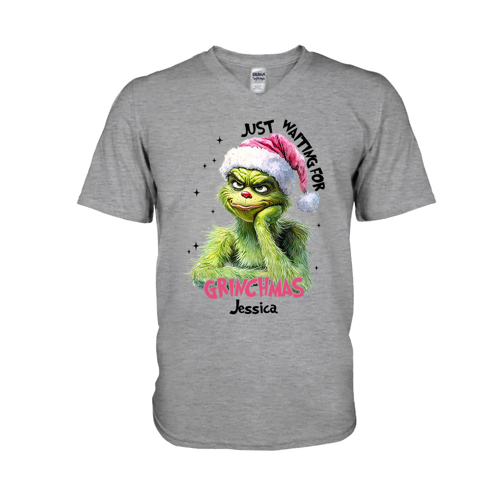 En attendant Noël - T-shirt et sweat à capuche personnalisés « Étole de Noël »