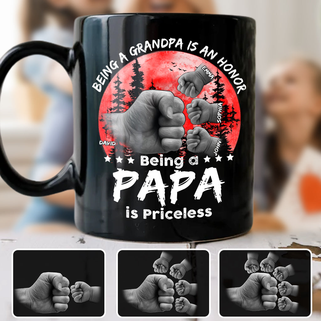 Mug personnalisé Père-Fils Lueur Rouge - Mug Papa