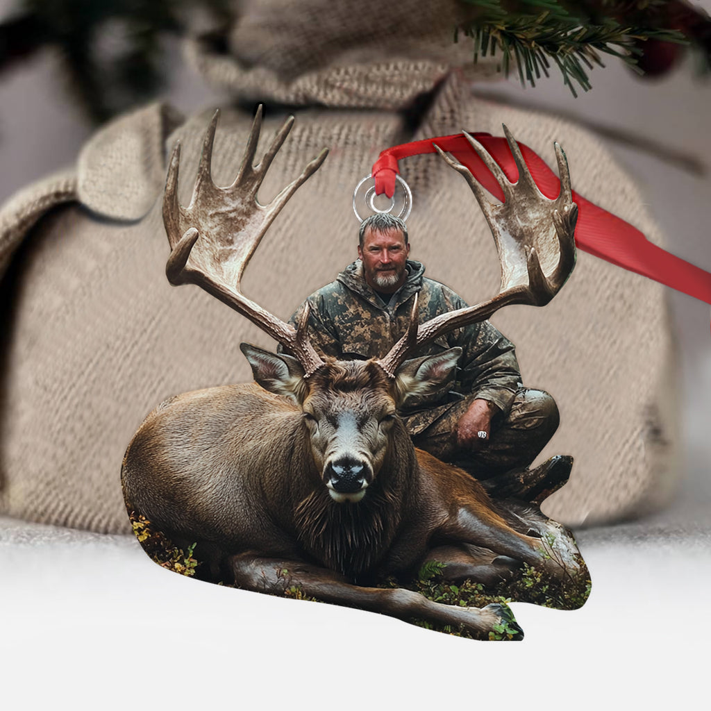 Ornement personnalisé avec photo - Ornement de chasse personnalisé de forme personnalisée