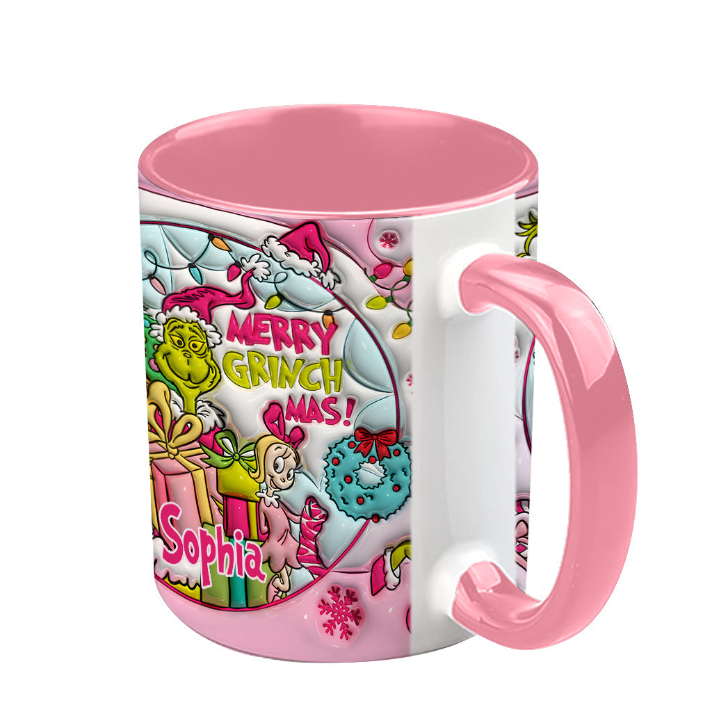 Merry Grinchmas - Personalized Stole Christmas Accent Mug