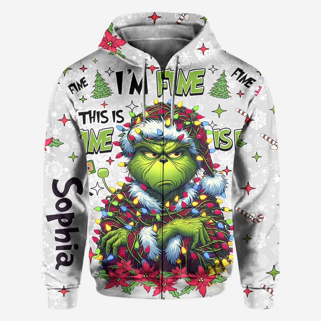 Tout va bien, je vais bien - T-shirt personnalisé « J'ai volé Noël partout »