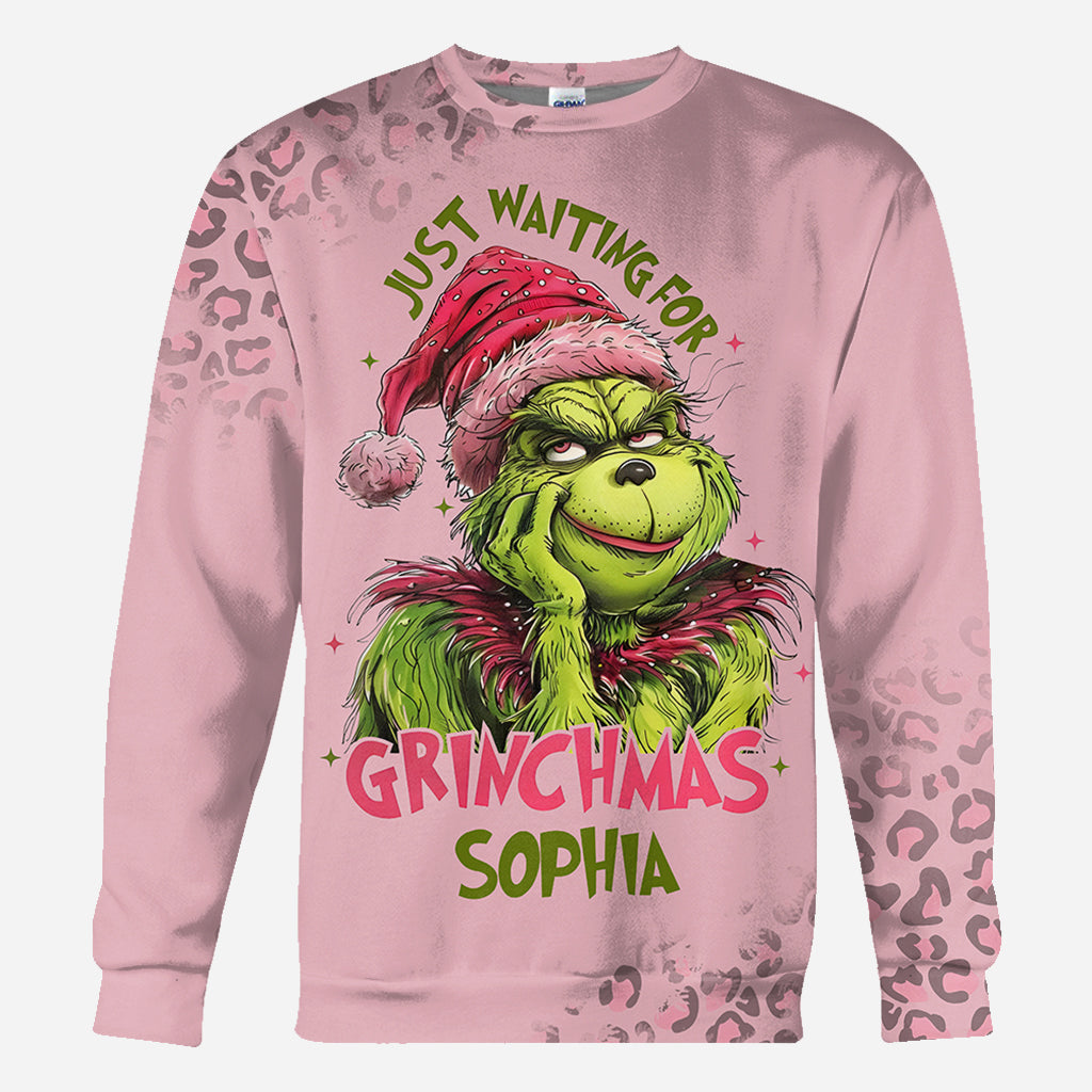 En attendant Noël - T-shirt personnalisé avec motif étole de Noël