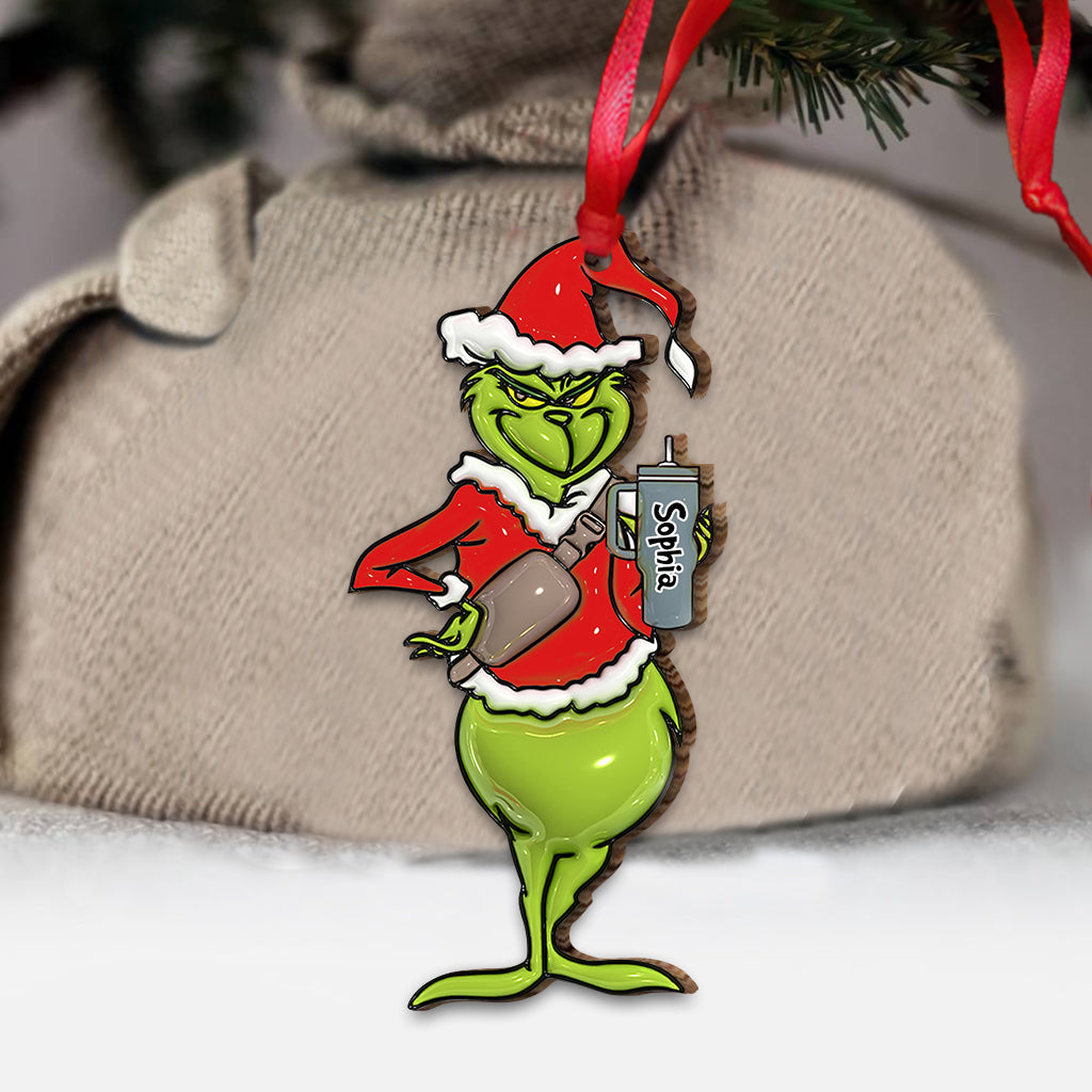Merry Grinchmas - Personalized Stole Christmas Ornament
