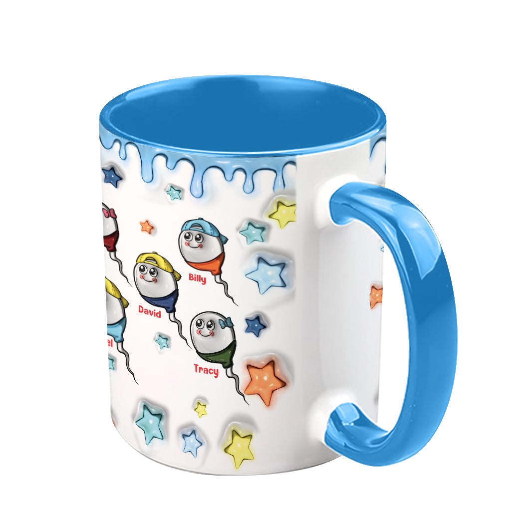 On vivait dans tes couilles - Mug personnalisé pour papa