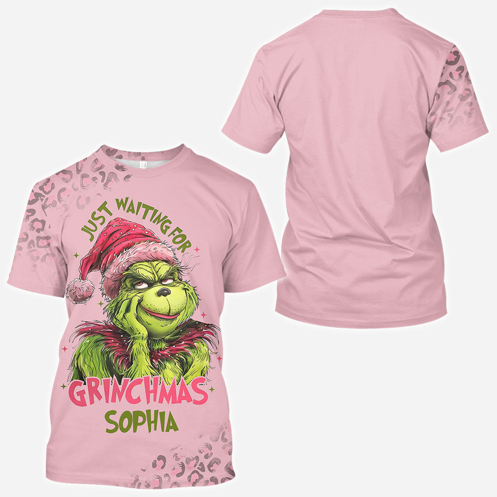 En attendant Noël - T-shirt personnalisé avec motif étole de Noël