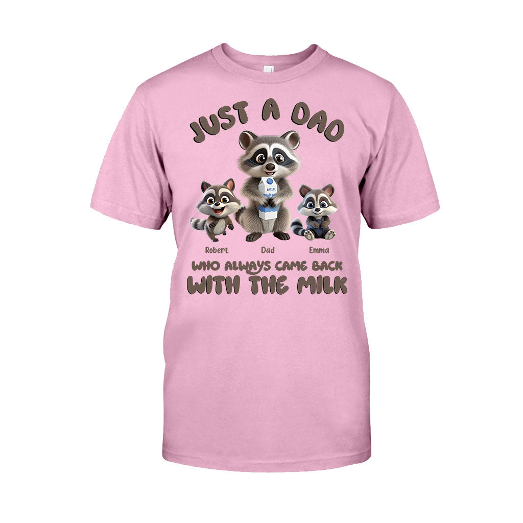 Un papa qui revenait toujours avec le lait - T-shirt et sweat à capuche personnalisés pour papa