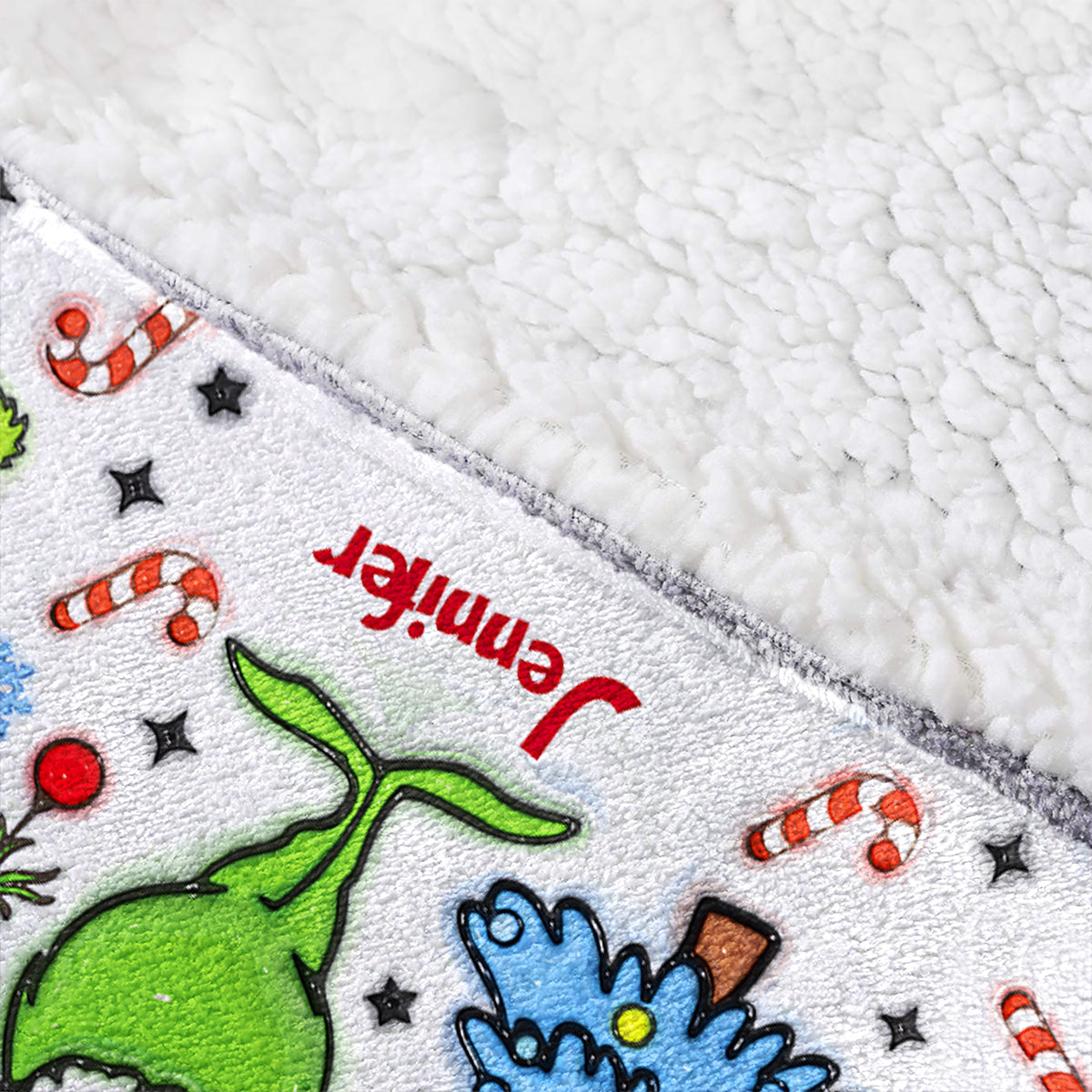 Attendez, quoi ? J'ai du caractère ! - Sweat à capuche personnalisé avec étole de Noël