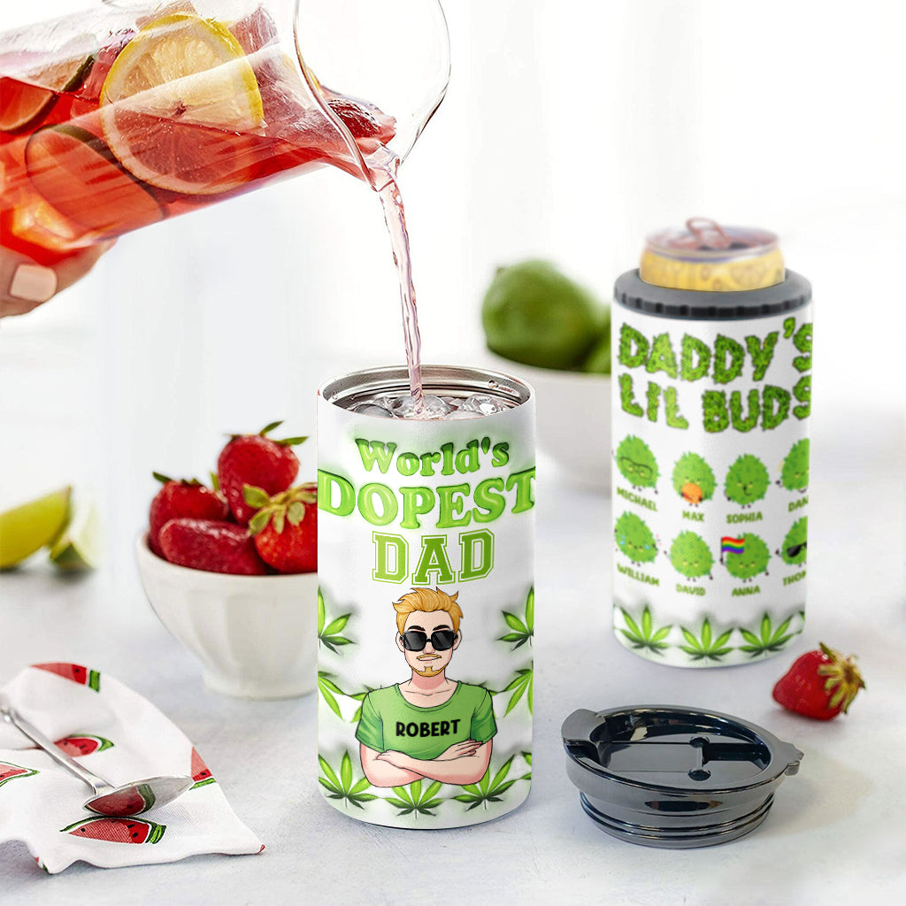 Le papa le plus cool du monde - Refroidisseur de canettes personnalisé pour papa
