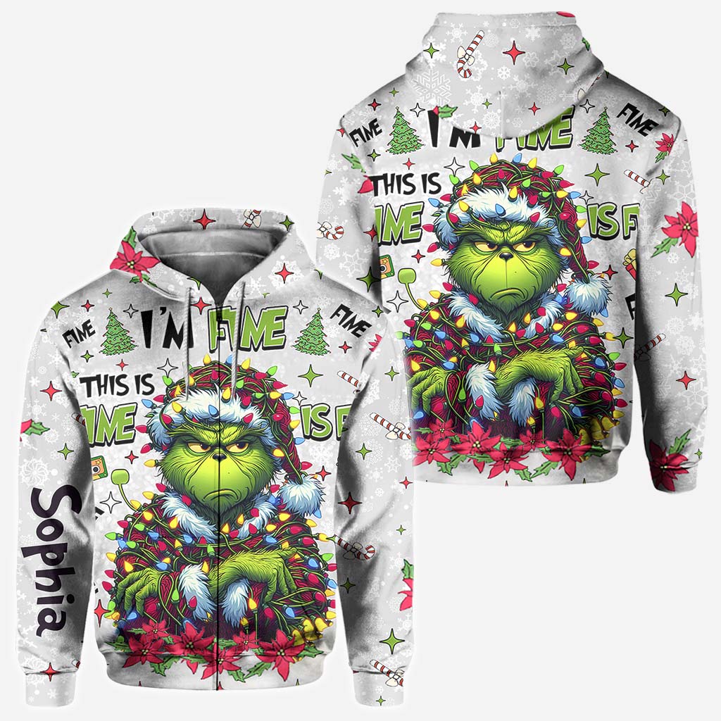 Tout va bien, je vais bien - T-shirt personnalisé « J'ai volé Noël partout »